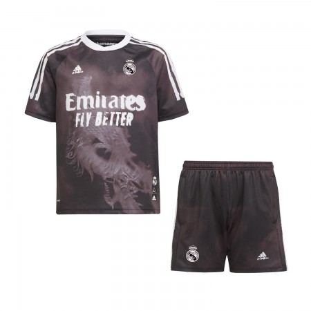 Billiga Fotbollströjor Real Madrid Human Race Barn tröja 2020/21 Kortärmad